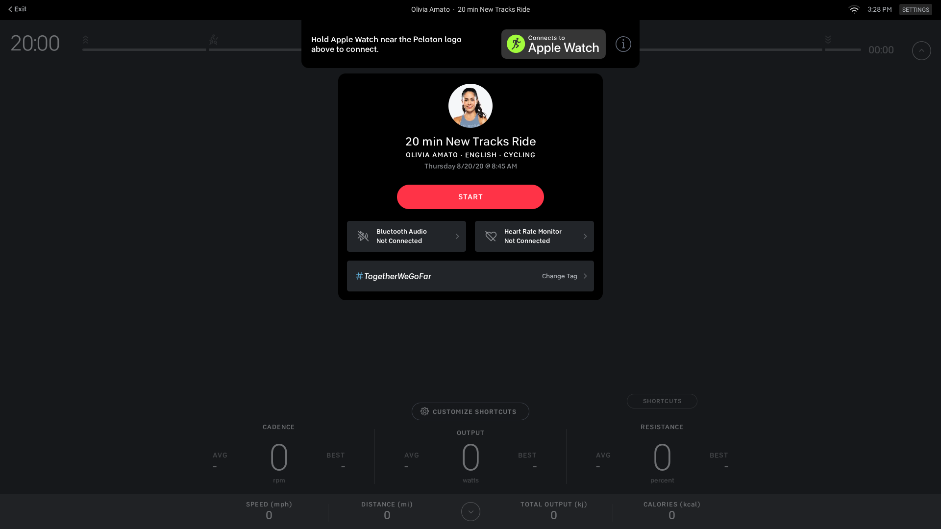 wahoo sensor peloton app