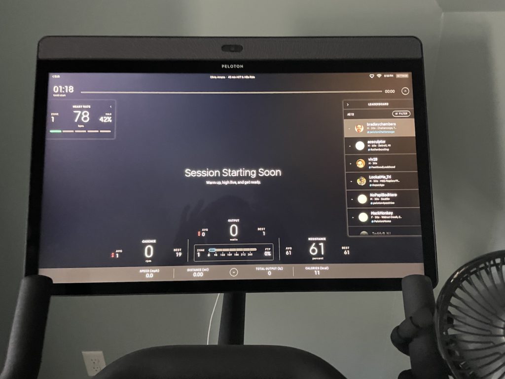 peloton bike  upgrade