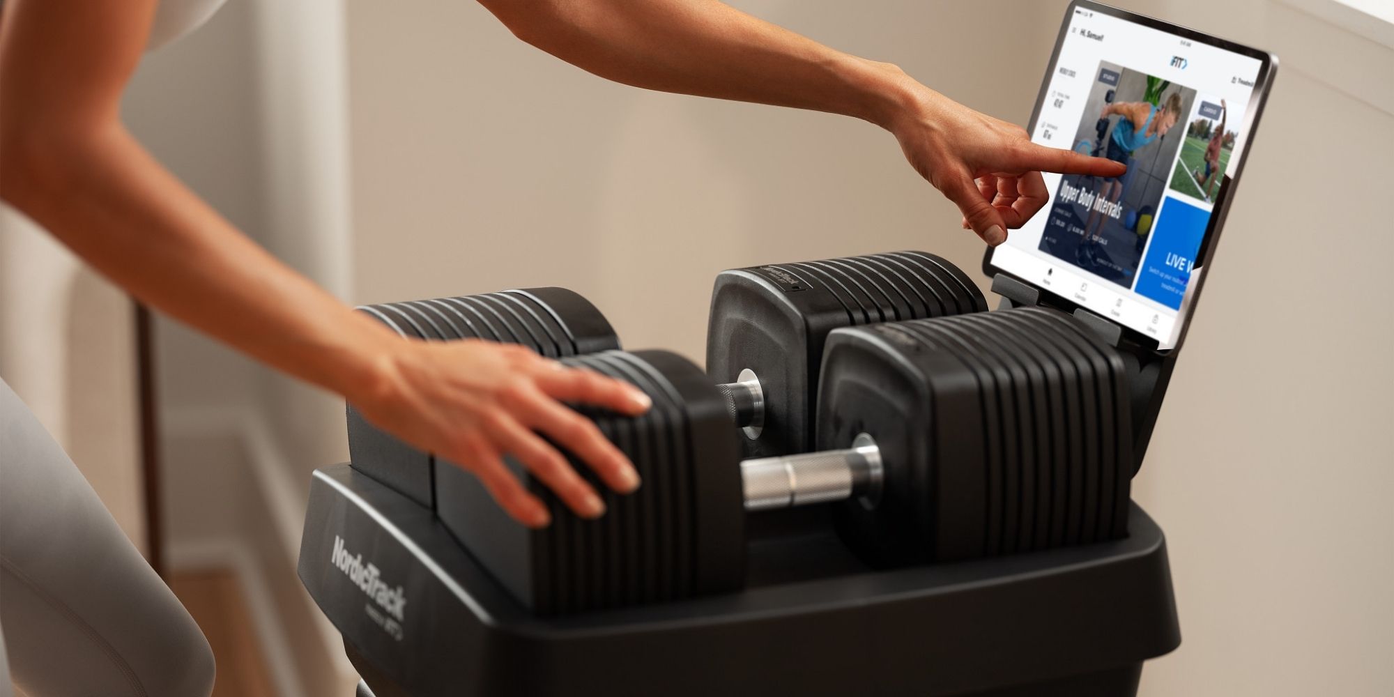 Review: We tried the NordicTrack iSelect voice-controlled dumbbells