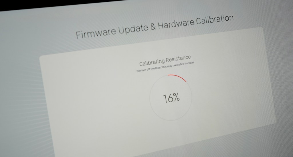 Peloton bike online calibration