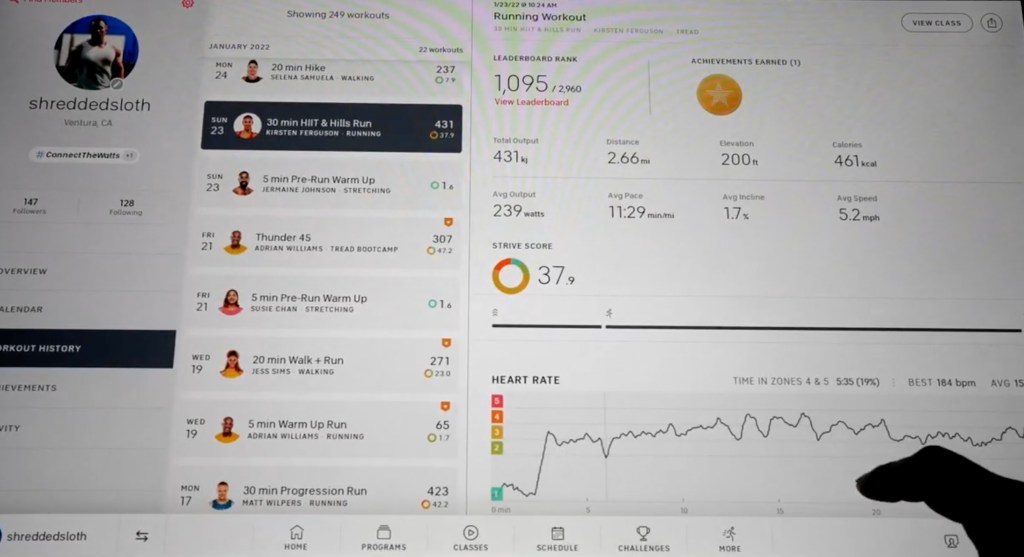 Peloton is slowly rolling out a software update that enables the Peloton  app to pair with and display statistics from third-party treadmi