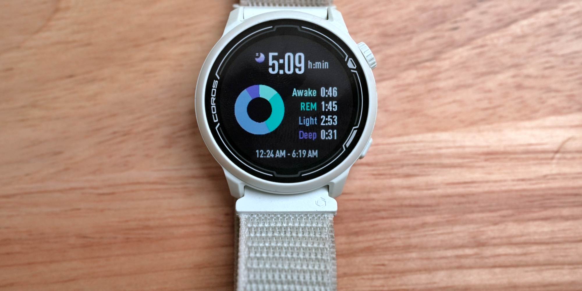 coros sleep tracking