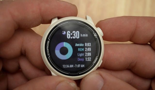 coros sleep tracking