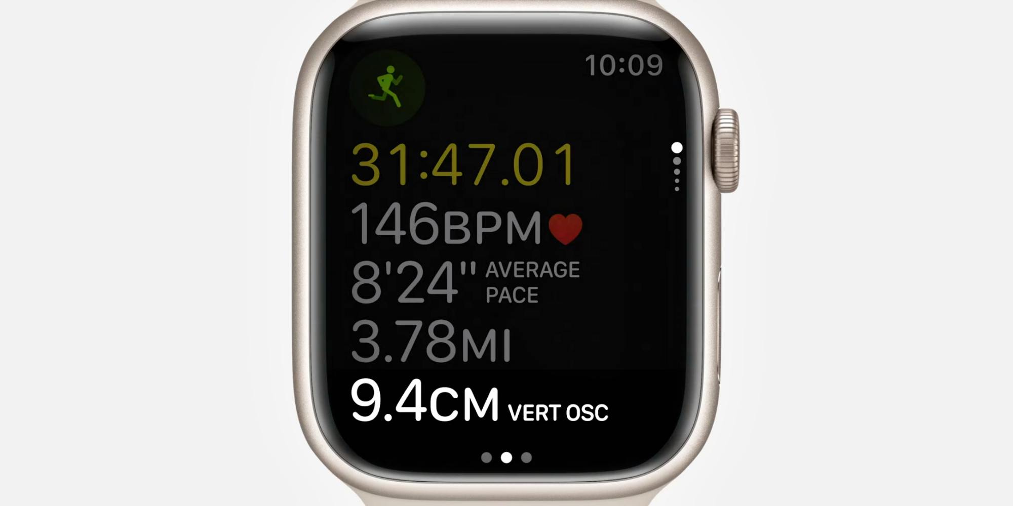 Apple Watch OS9 Fitness Vertical OSC