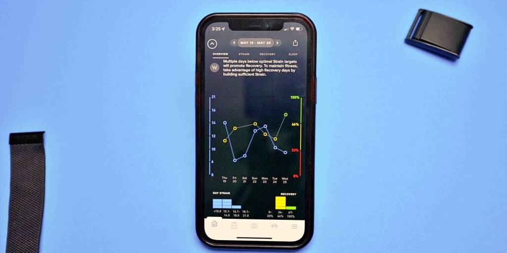 WHOOP Review Strain Recovery Graph