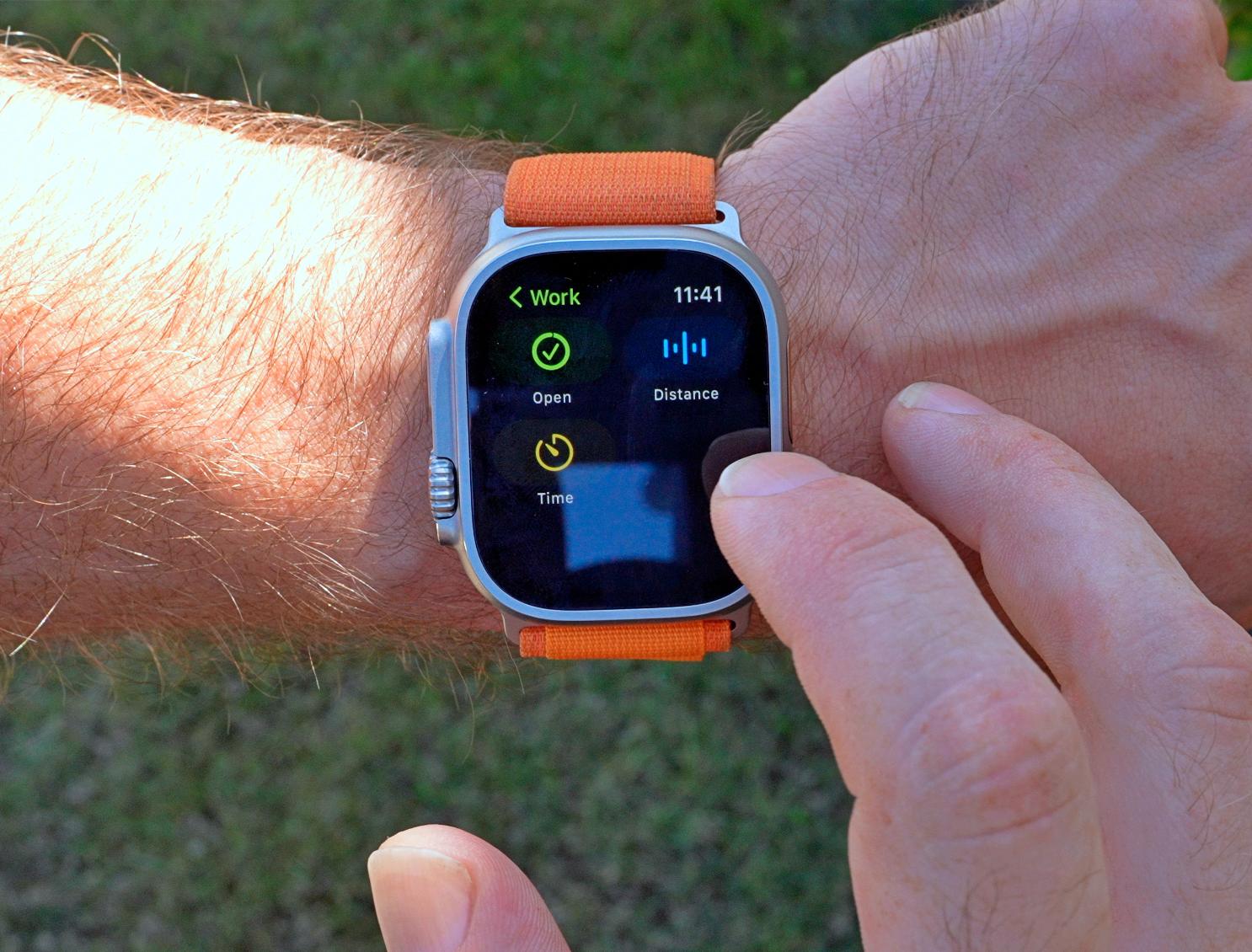 Apple Watch Ultra Workout Builder