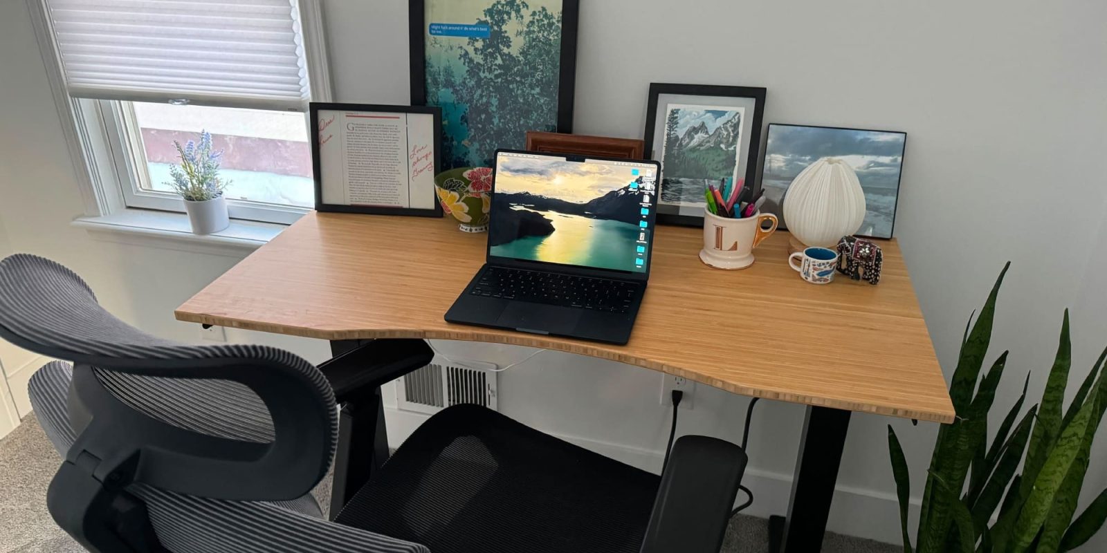 a desktop computer sitting on top of a desk