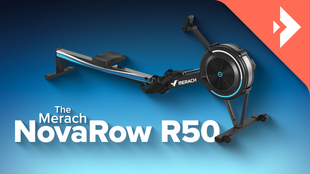 A black exercise bike with a blue background