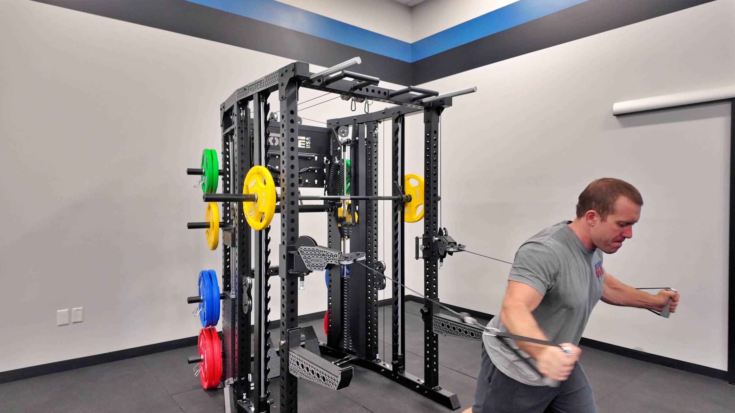 A man in a gym