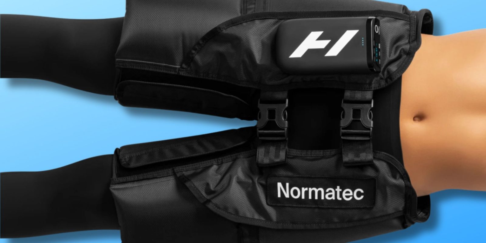A black bag with a white text on it