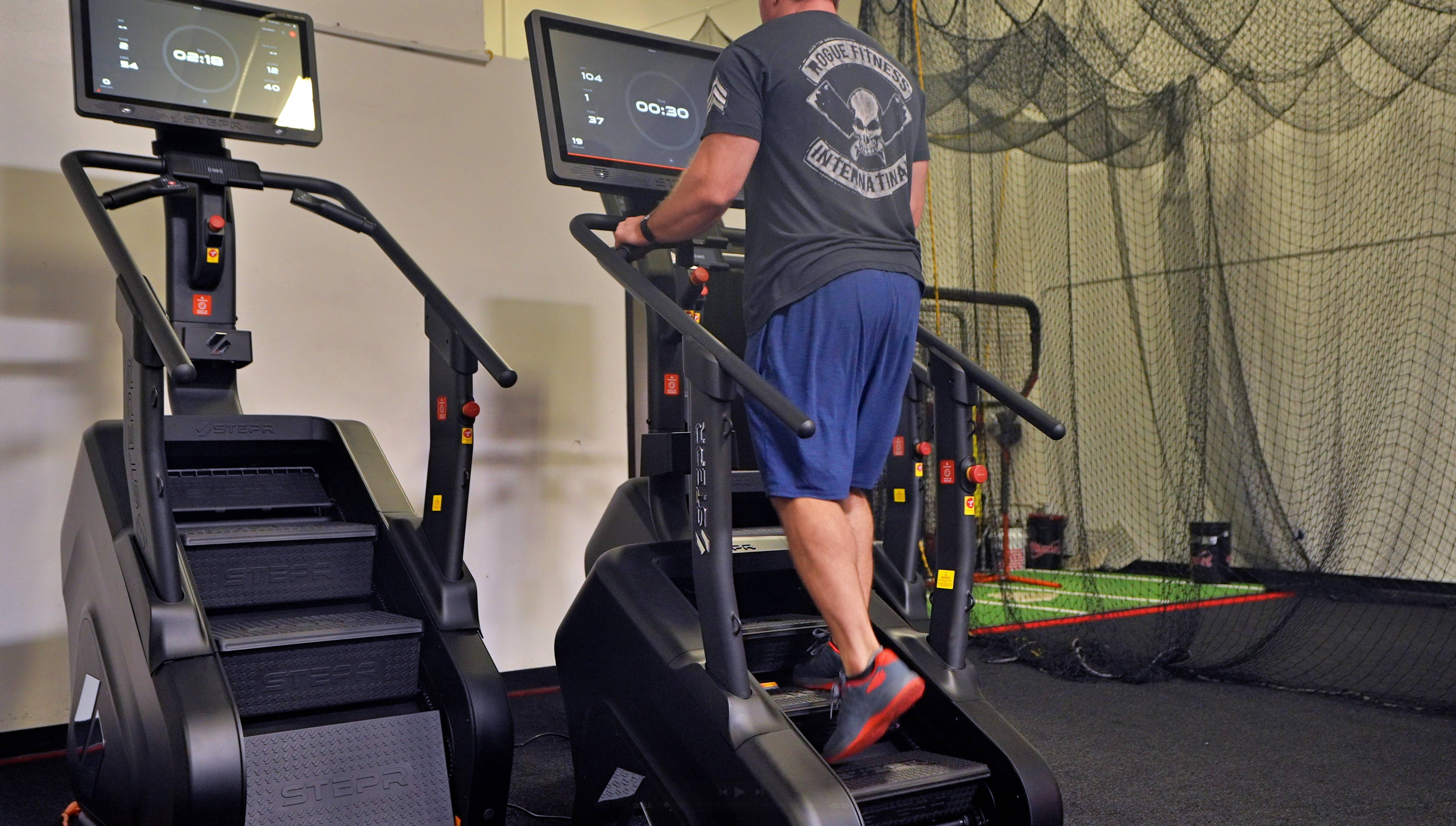 A man on a treadmill
