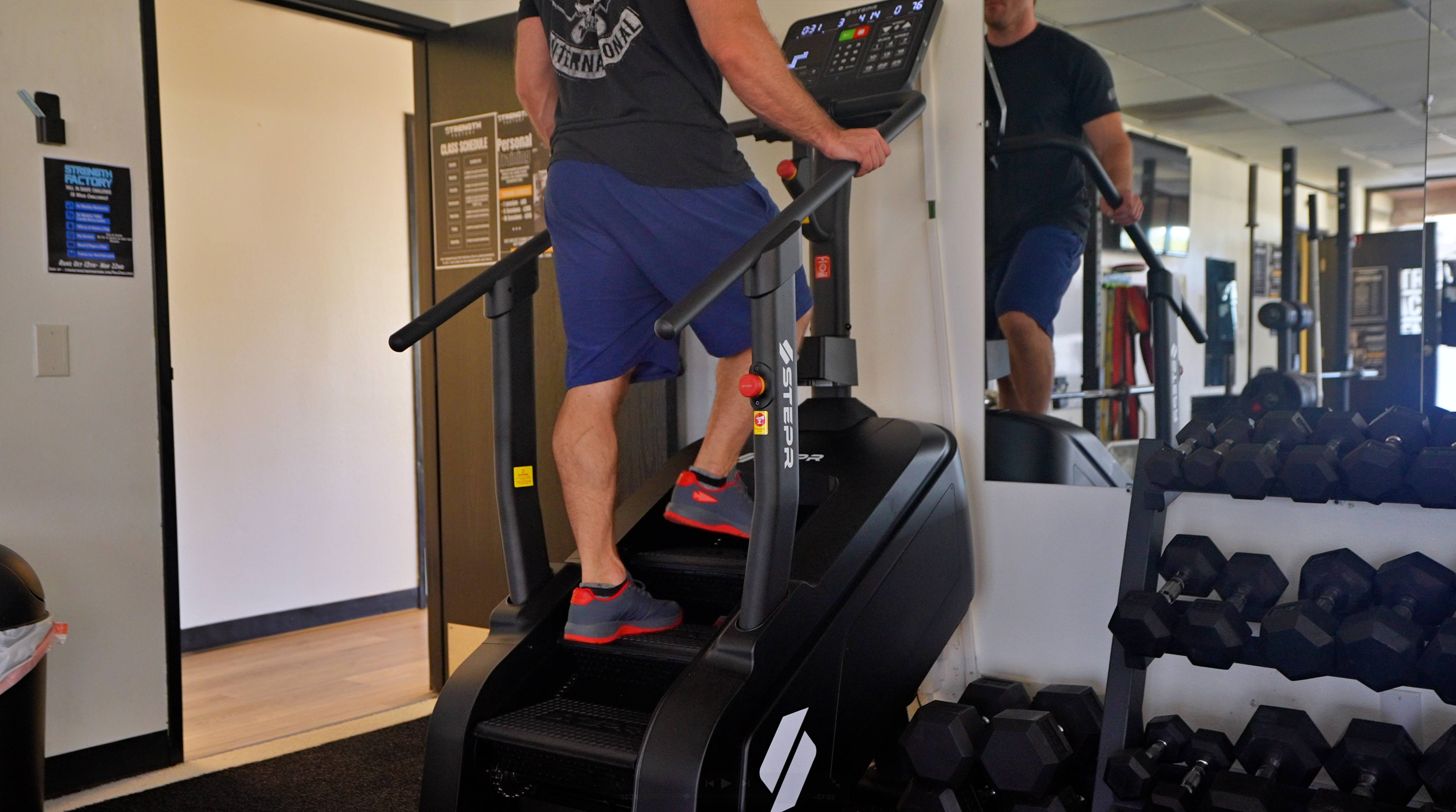 A man on a treadmill
