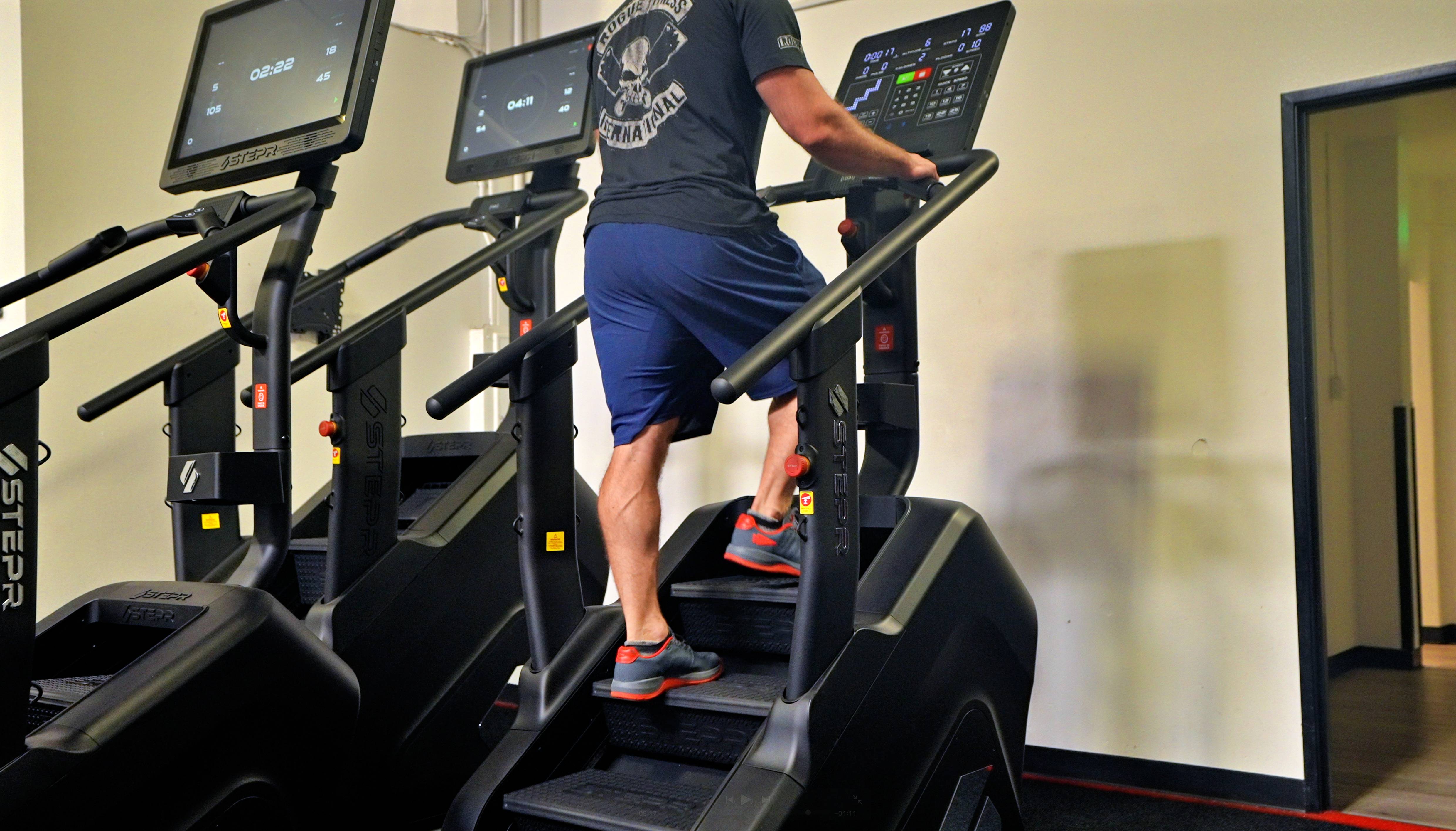 A man on a treadmill